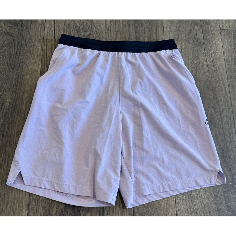 Adidas Men's Training Axis Knit 3.0 Shorts Pink AeroReady Zip Pocket Large